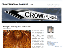 Tablet Screenshot of crowdfundinglegalhub.com